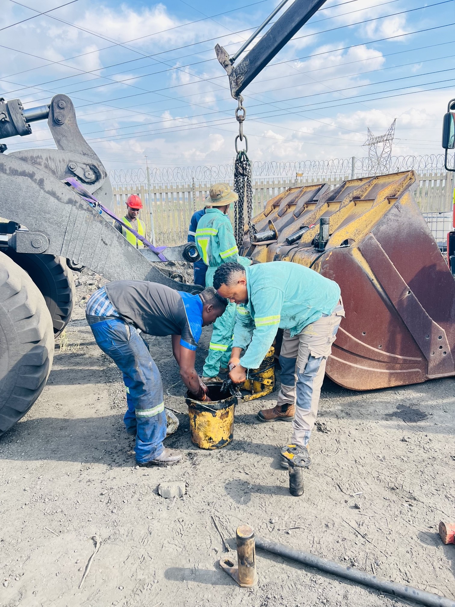 Construction site work